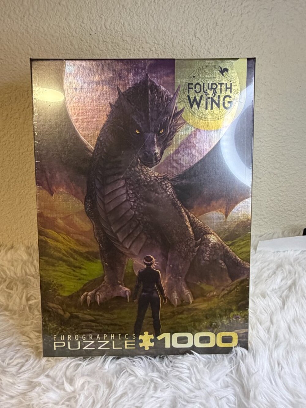Fourth Wing Violet Meets Tairn Dragon Eurographics 1000 Piece Puzzle NWT